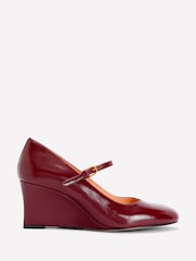 Boden Red Wedge Mary Janes - Image 2 of 4