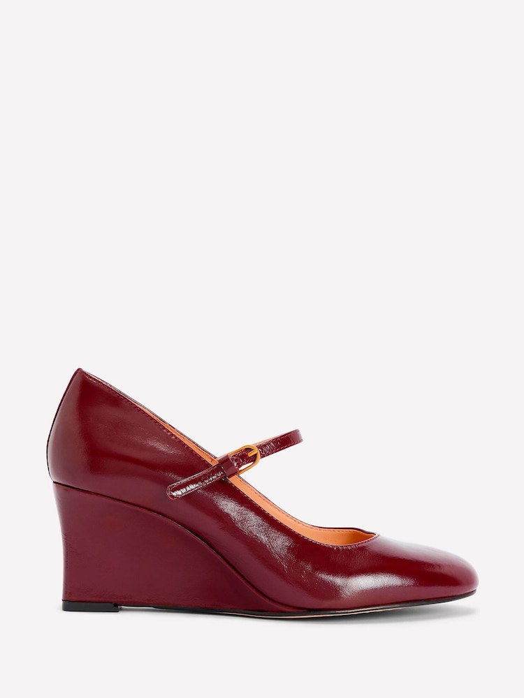 Boden Red Wedge Mary Janes - Image 2 of 4