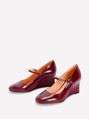 Boden Red Wedge Mary Janes - Image 3 of 4