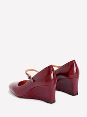 Boden Red Wedge Mary Janes - Image 4 of 4