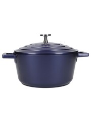 Masterclass Grey 2.5L Metallic Blue Casserole Dish - Image 3 of 3
