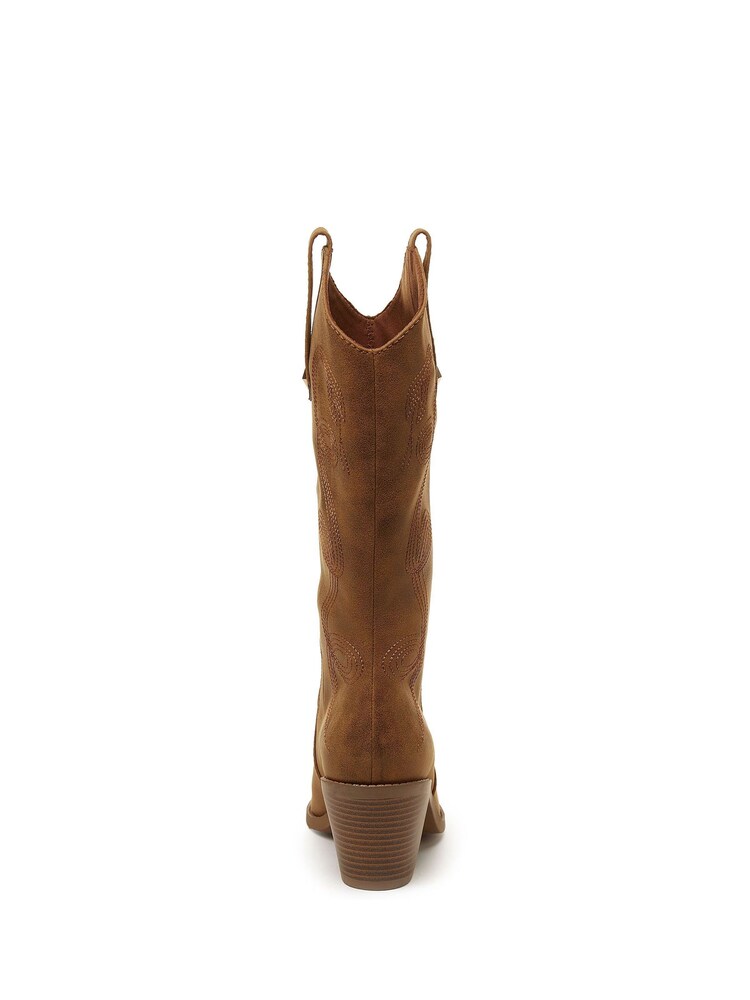 Bottes Rocket Dog Feria Roadie en tissu marron style western - Image 5 of 7