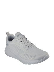 Skechers Light Grey Bobs Squad Chaos Prism Bold Trainers - Image 2 of 4