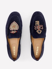 Boden Blue Dinah Embellished Loafers - Image 3 of 5