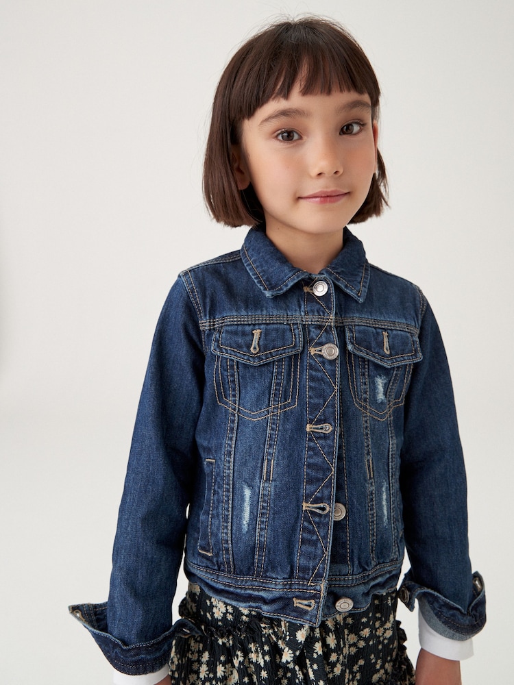 Dark Wash Western 100% Cotton Jacket (3-16yrs) - Image 3 of 7