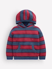 Boden Red Knitted Hoodie - Image 1 of 3