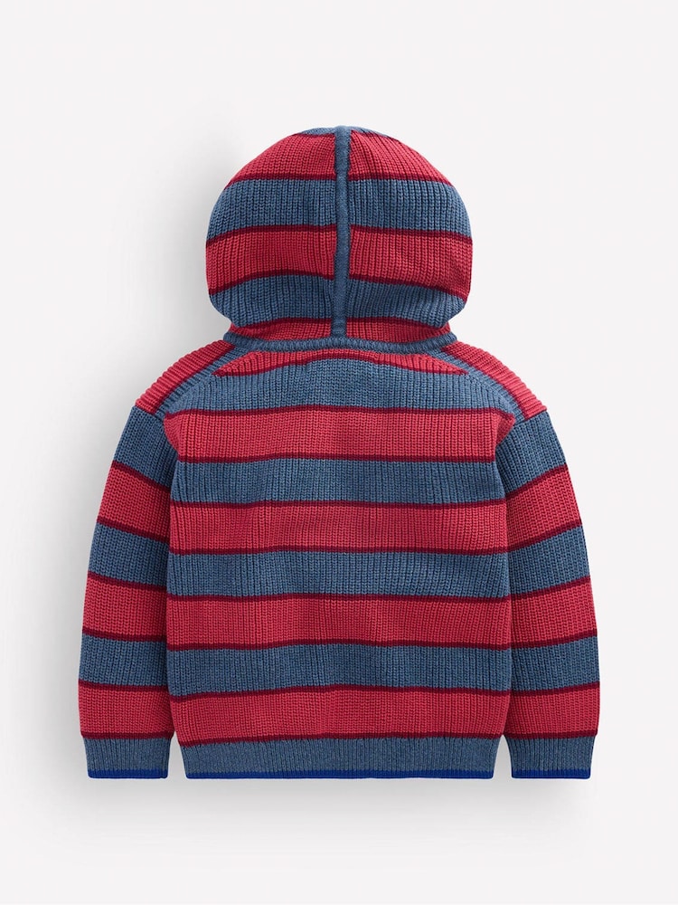 Boden Red Knitted Hoodie - Image 2 of 3 Boden Red Knitted Hoodie - Image 2 of 3