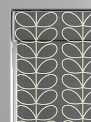 Orla Kiely Grey 100% Cotton Linear Stem Made To Measure Roman Blind - Image 3 of 5