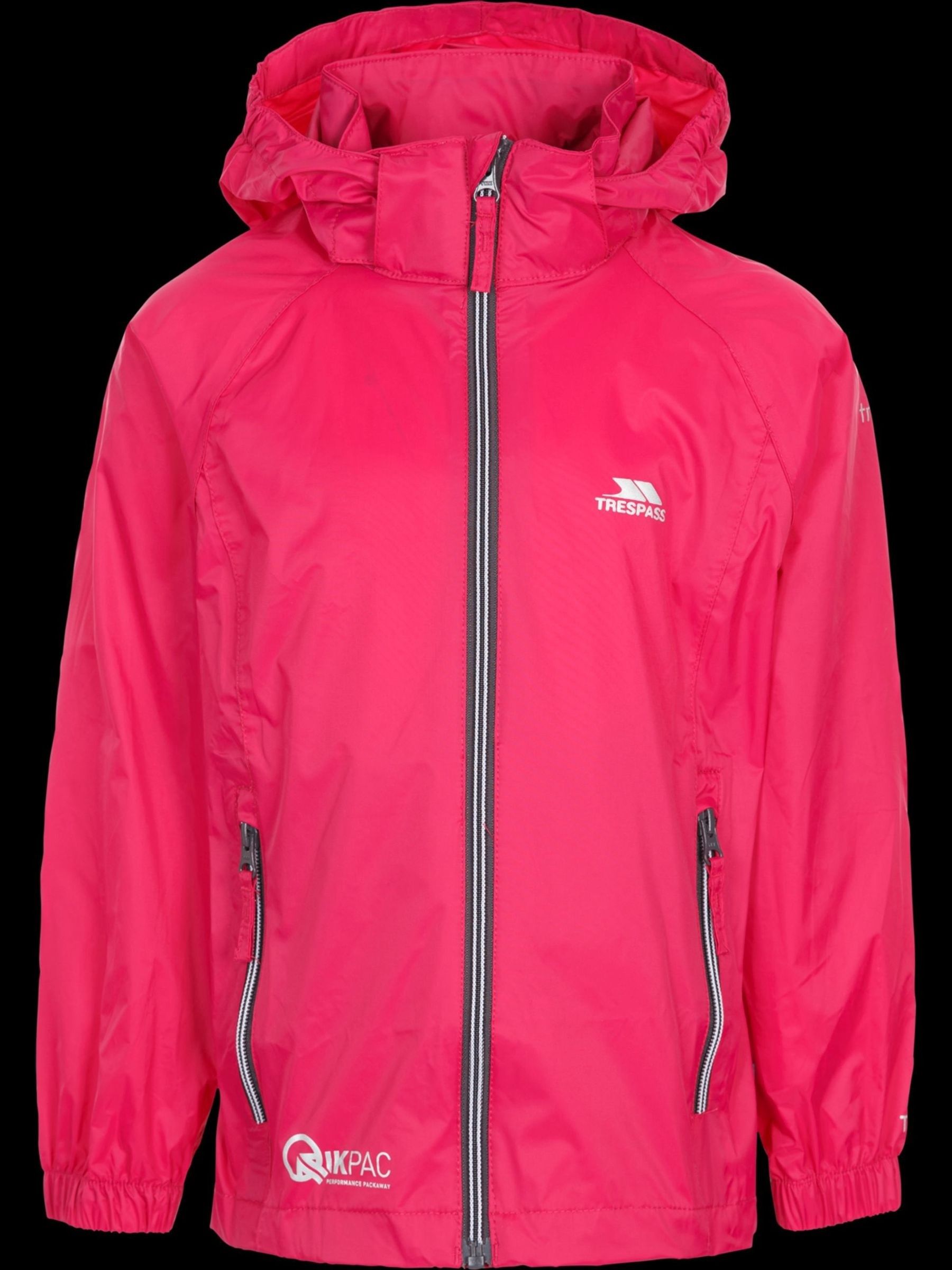 Veste Coupe-Pluie Trespass Qikpac Femme - Imperméable Compacte Avec Poches Et Cordon Serrage