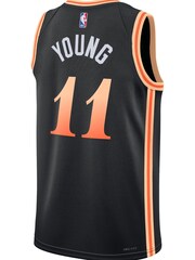 Nike Black Atlanta Hawks City Edition Swingman Jersey 22 - Trae Young Unisex - Image 3 of 3