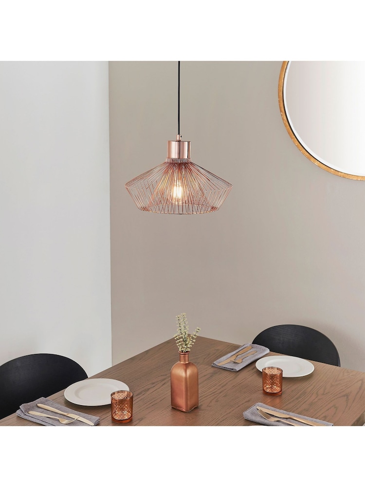 Gallery Home Copper Lizzo Ceiling Light Pendant - Image 1 of 8