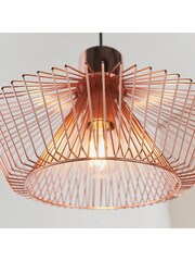 Gallery Home Copper Lizzo Ceiling Light Pendant - Image 6 of 8