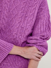 Lila - Monsoon Geknöpfte Strickjacke - Bild 3 von 4