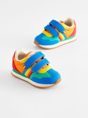 Little Bird by Jools Oliver Multi Bright Younger Colourful Rainbow Retro Runner Trainers - Image 1 of 6