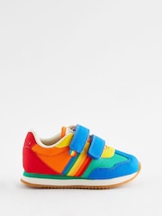 Little Bird by Jools Oliver Multi Bright Younger Colourful Rainbow Retro Runner Trainers - Image 2 of 6