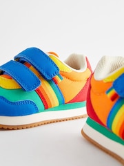 Little Bird by Jools Oliver Multi Bright Younger Colourful Rainbow Retro Runner Trainers - Image 4 of 6