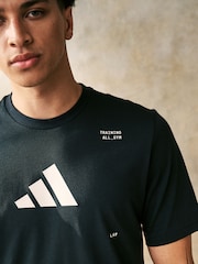 adidas Black All Gym Graphic T-Shirt - Image 5 of 6