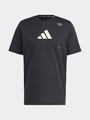 adidas Black All Gym Graphic T-Shirt - Image 6 of 6