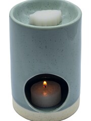 Laura Ashley Green Hartingdon White Lily & Sandalwood Wax Melt Burner - Image 4 of 5