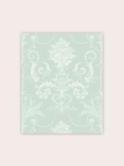 Laura Ashley Duck Egg Josette A4 Wallpaper Sample - Image 3 of 4