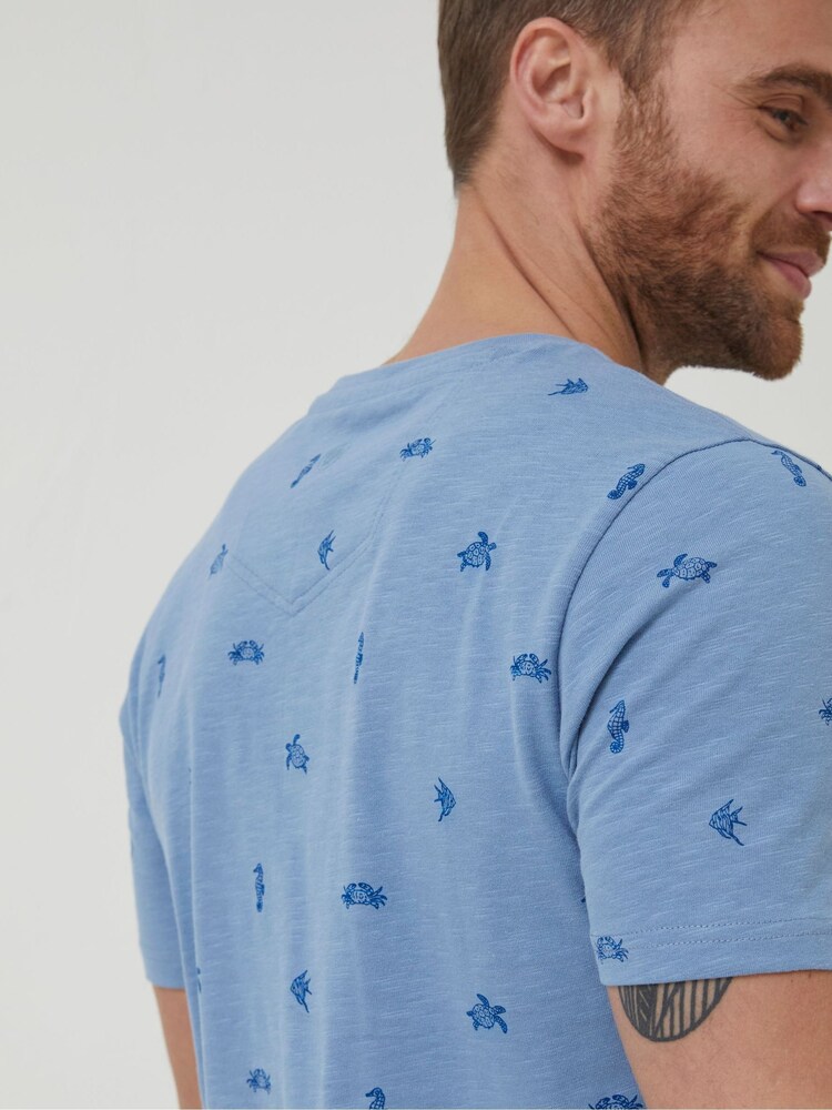 FatFace Sealife Print T-Shirt - Image 4 of 5