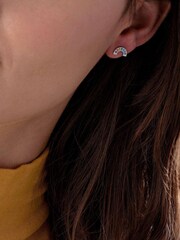 Beaverbrooks Cubic Zirconia Rainbow Earrings - Image 3 of 4