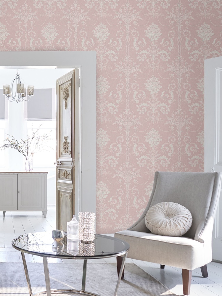 Laura Ashley Amethyst Josette A4 Wallpaper Sample - Image 1 of 2