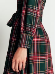 Boden Green Maeve Check Midi Shirt Dress - Image 2 of 5