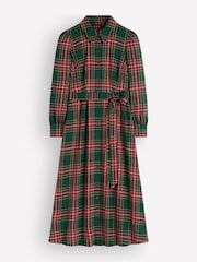 Boden Green Maeve Check Midi Shirt Dress - Image 5 of 5