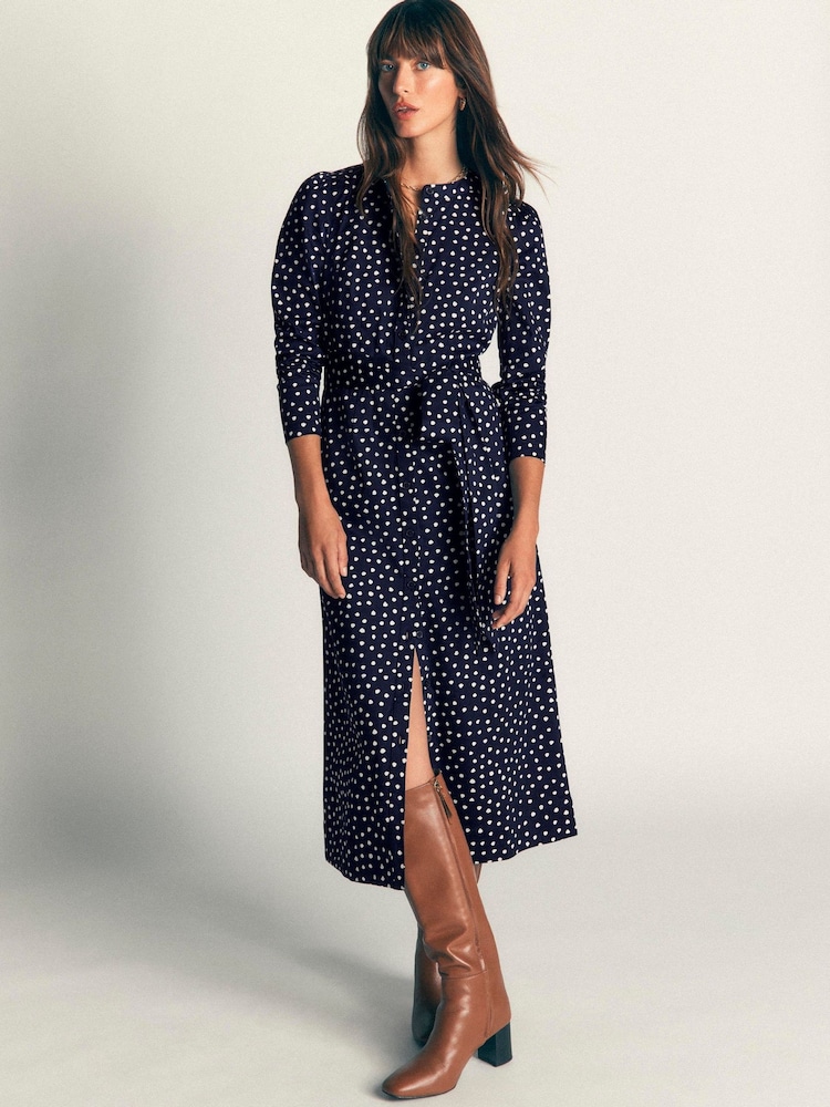 Boden Blue Louise Midi Shirt Dress - Image 1 of 5