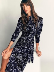 Boden Blue Louise Midi Shirt Dress - Image 4 of 5