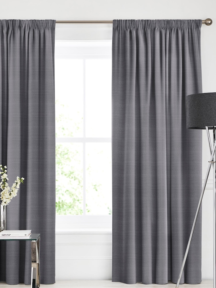 Mercury Grey Voyage Maison Jasper Made To Measure Curtains - Image 1 of 8