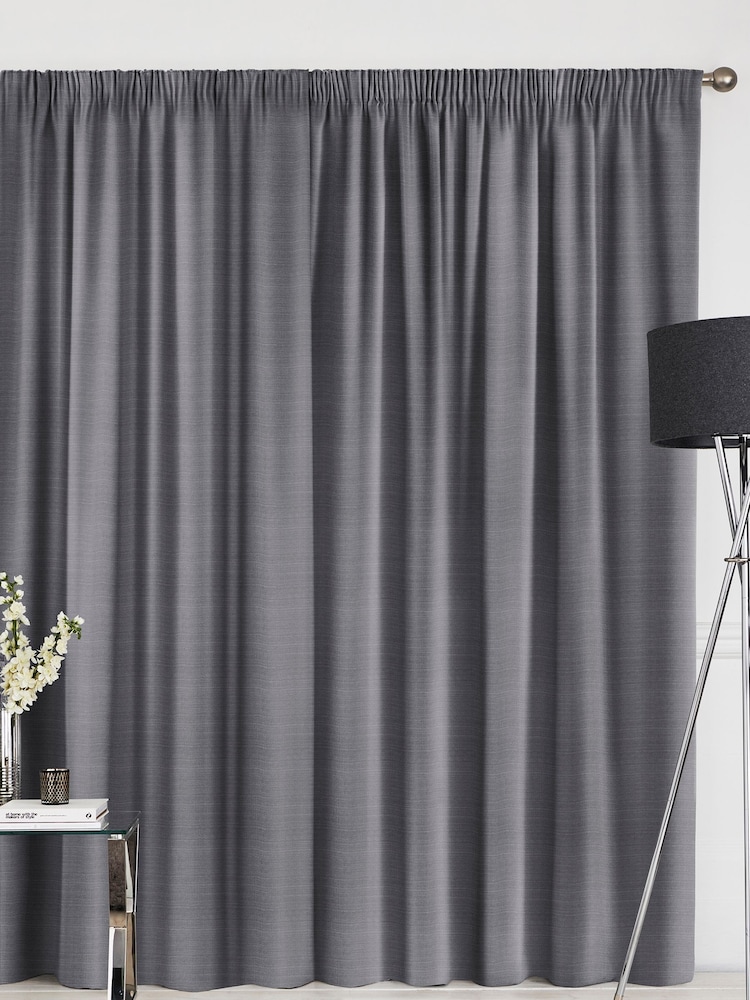 Mercury Grey Voyage Maison Jasper Made To Measure Curtains - Image 2 of 8