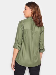 Long Tall Sally Green Utility Shirt - Image 2 of 4