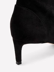 Boden Black Stretch Kitten Heel Boots - Image 3 of 4