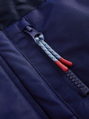Boden Blue Borg Lined Puffer Coat - Image 3 of 5