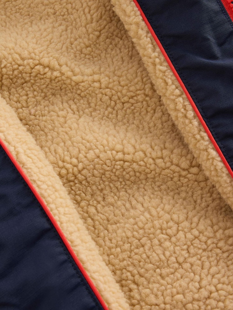 Boden Blue Borg Lined Puffer Coat - Image 5 of 5