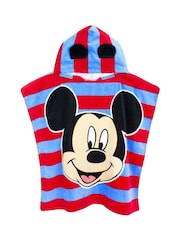 Vanilla Underground Kids Mickey 100% Cotton Character Towel Poncho - Image 1 of 6