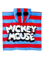 Vanilla Underground Kids Mickey 100% Cotton Character Towel Poncho - Image 2 of 6