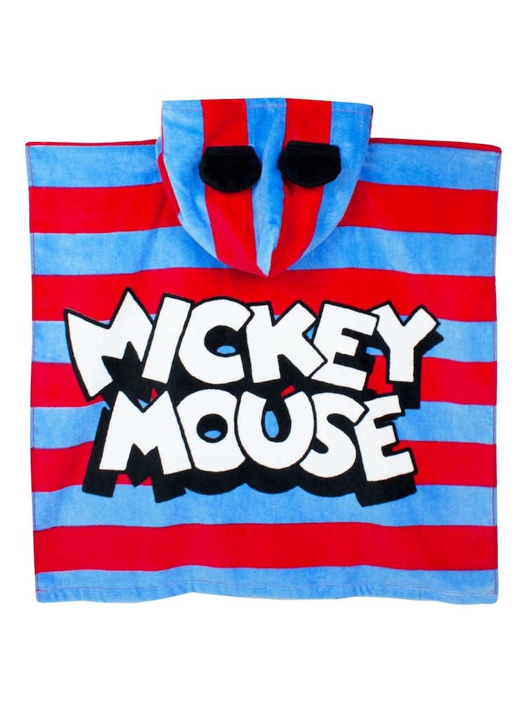 Vanilla Underground Kids Mickey 100% Cotton Character Towel Poncho - Image 2 of 6