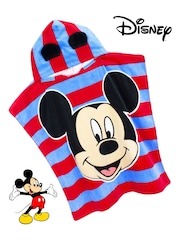 Vanilla Underground Kids Mickey 100% Cotton Character Towel Poncho - Image 4 of 6