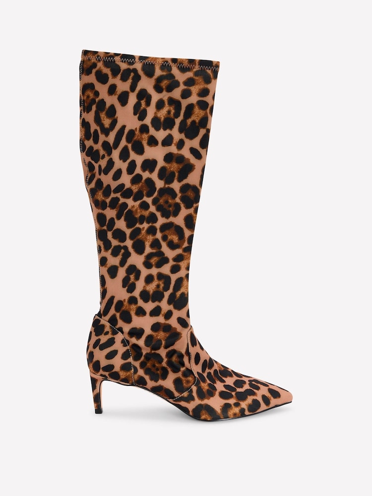 Boden Animal Stretch Kitten Heel Boots - Image 4 of 4