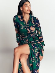 Boden Green Marcia Jersey Shirt Dress - Image 1 of 7