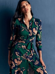 Boden Green Marcia Jersey Shirt Dress - Image 5 of 7