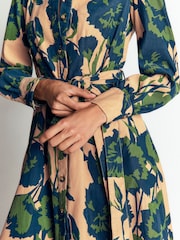 Boden Brown Maeve Cord Midi Shirt Dress - Image 2 of 5