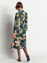 Boden Brown Maeve Cord Midi Shirt Dress - Image 3 of 5