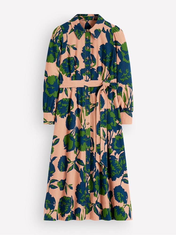 Boden Brown Maeve Cord Midi Shirt Dress - Image 5 of 5