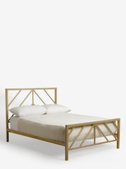 Gold Piper Metal Bed Frame - Image 4 of 6