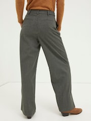 FatFace Grey Presley Mini Check Trousers - Image 2 of 6
