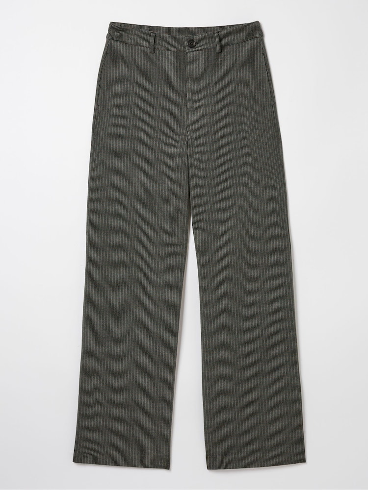 FatFace Grey Presley Mini Check Trousers - Image 6 of 6